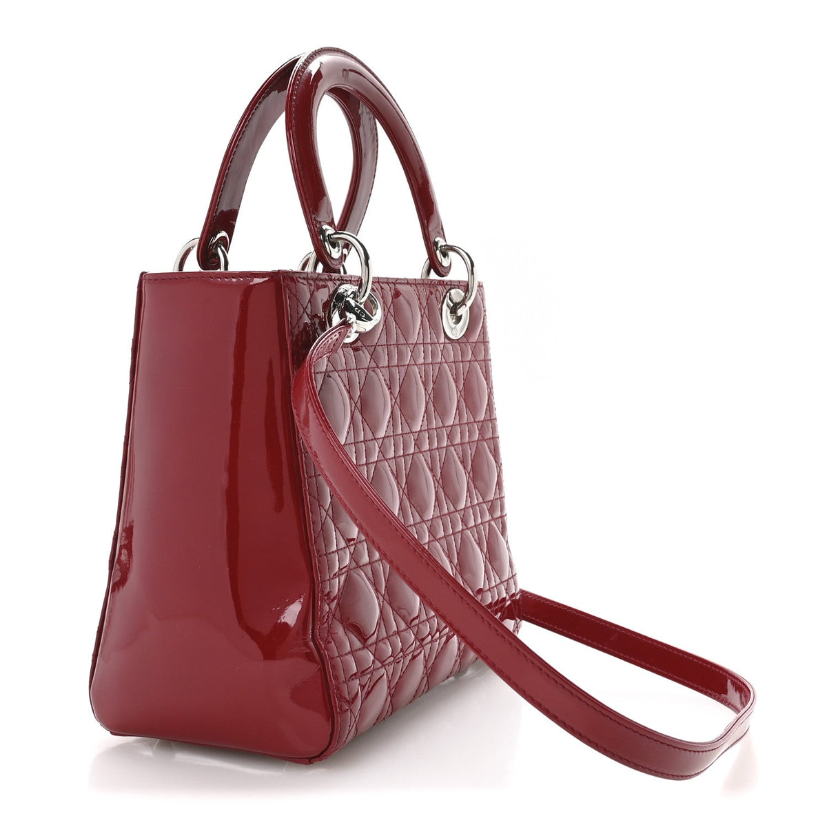 Patent Cannage Medium Lady Dior Red AT My store