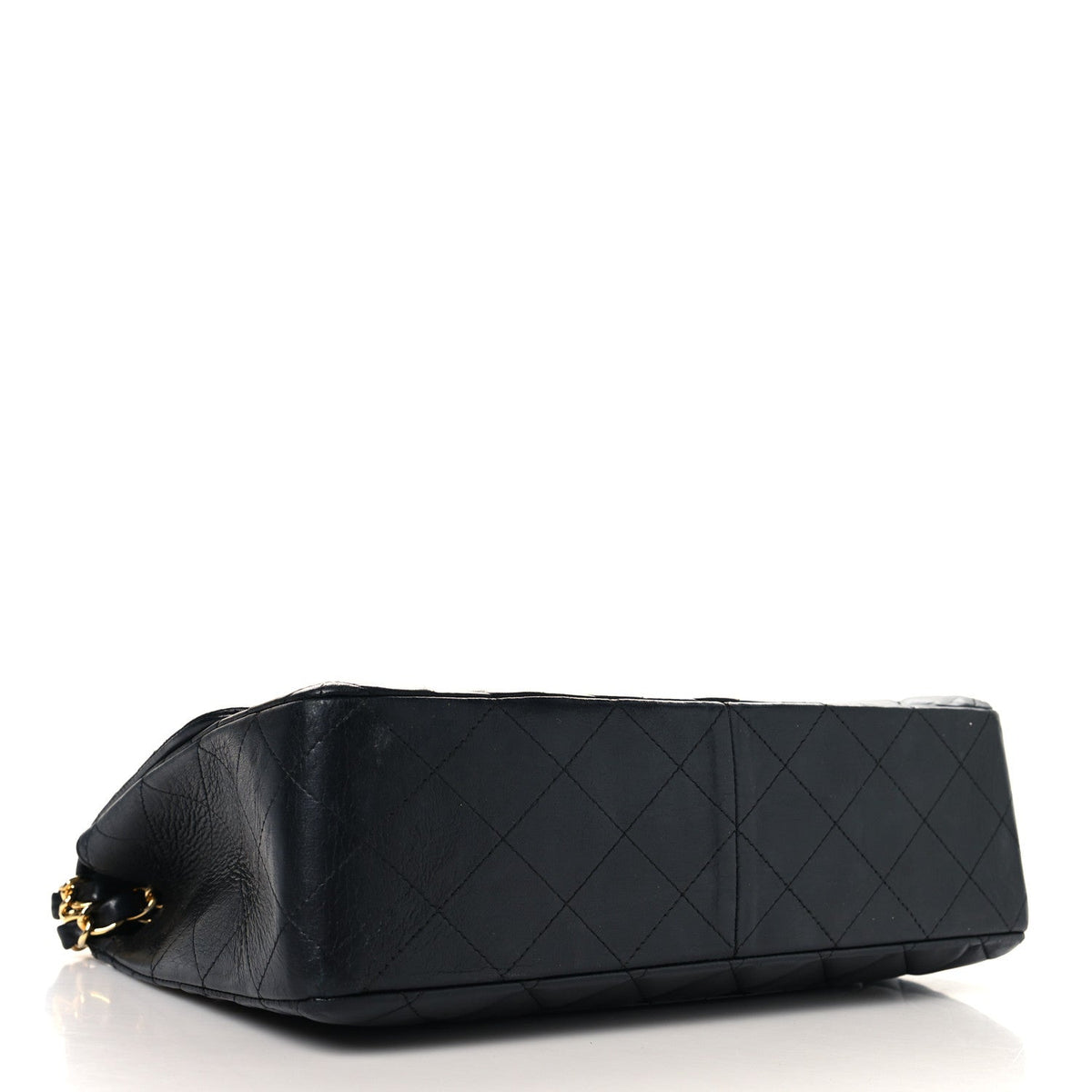 Lambskin Quilted Jumbo Double Flap Black At My store
