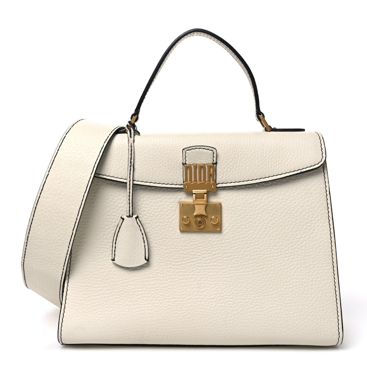 Calfskin Dioraddict Top Handle White AT My store