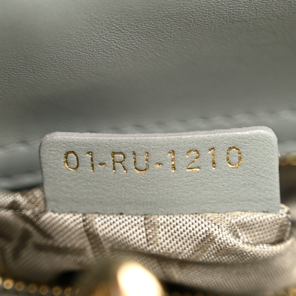 Lambskin Cannage Small My ABCDior Lady Dior Grey AT My store