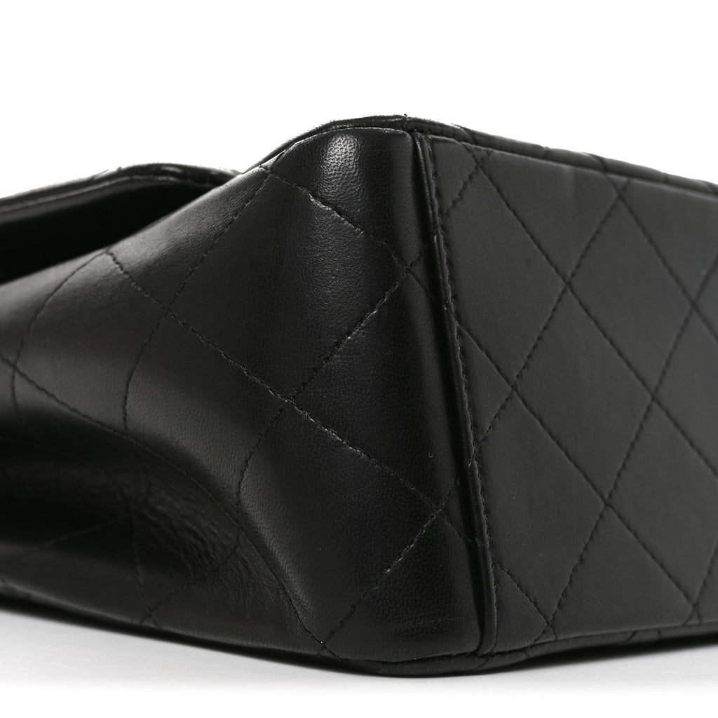 Lambskin Quilted Maxi Double Flap Black At My store