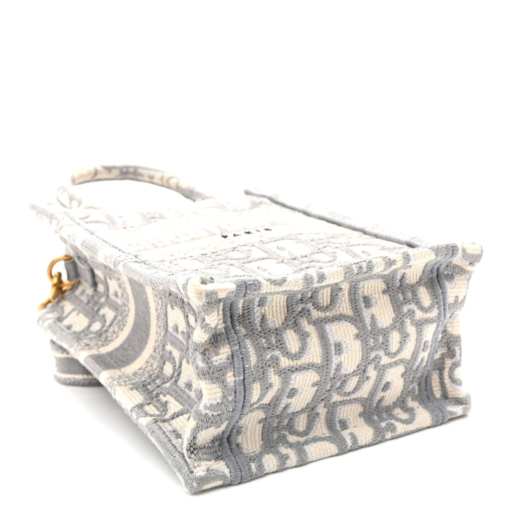 Oblique Mini Book Tote Phone Bag Grey AT My store