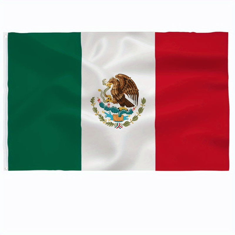 2026 New Production 1pc Flags Mexican Flag Vivid Colors And Fade Resistant Double Stitching With Brass Grommet, 3x5 Feet