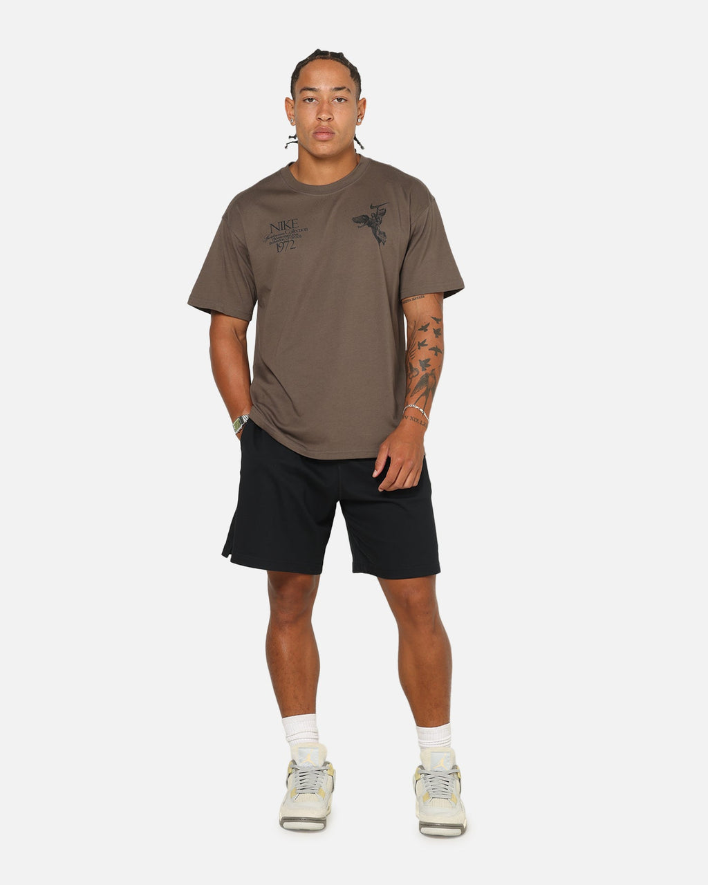 Top Seller Nike Club Knit Shorts Black/White