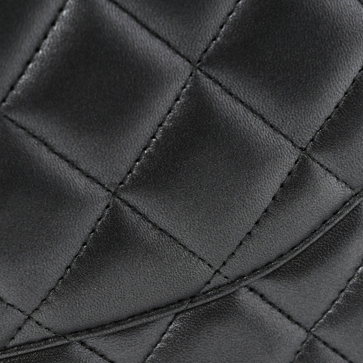 Metallic Lambskin Quilted Maxi Double Flap Pewter At My store