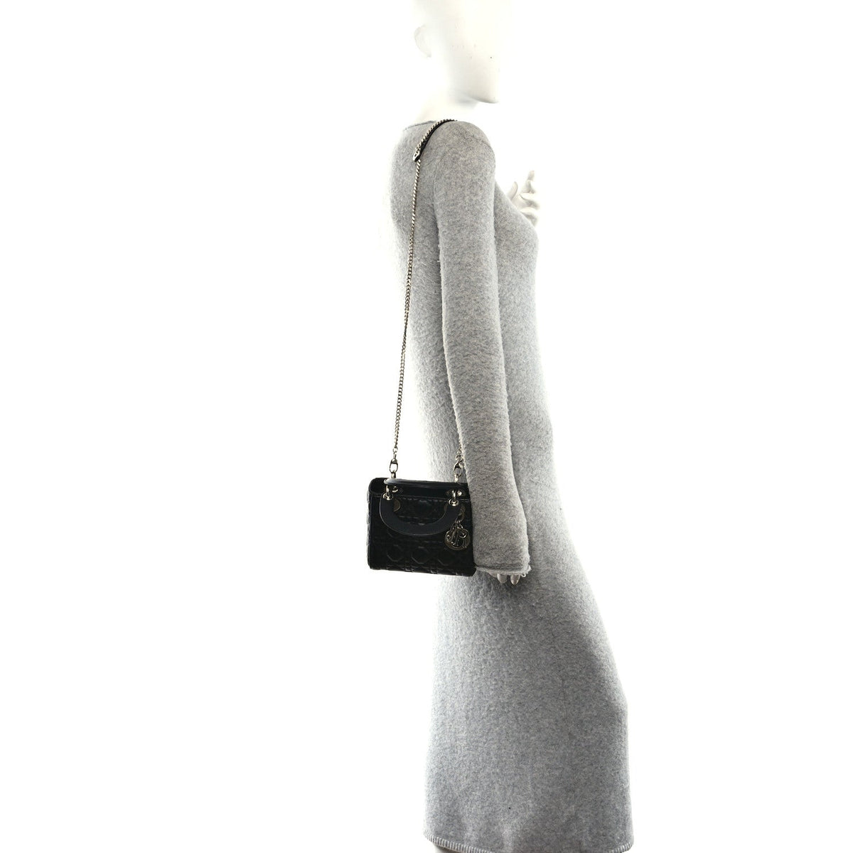 Lambskin Cannage Mini Lady Dior Black AT My store