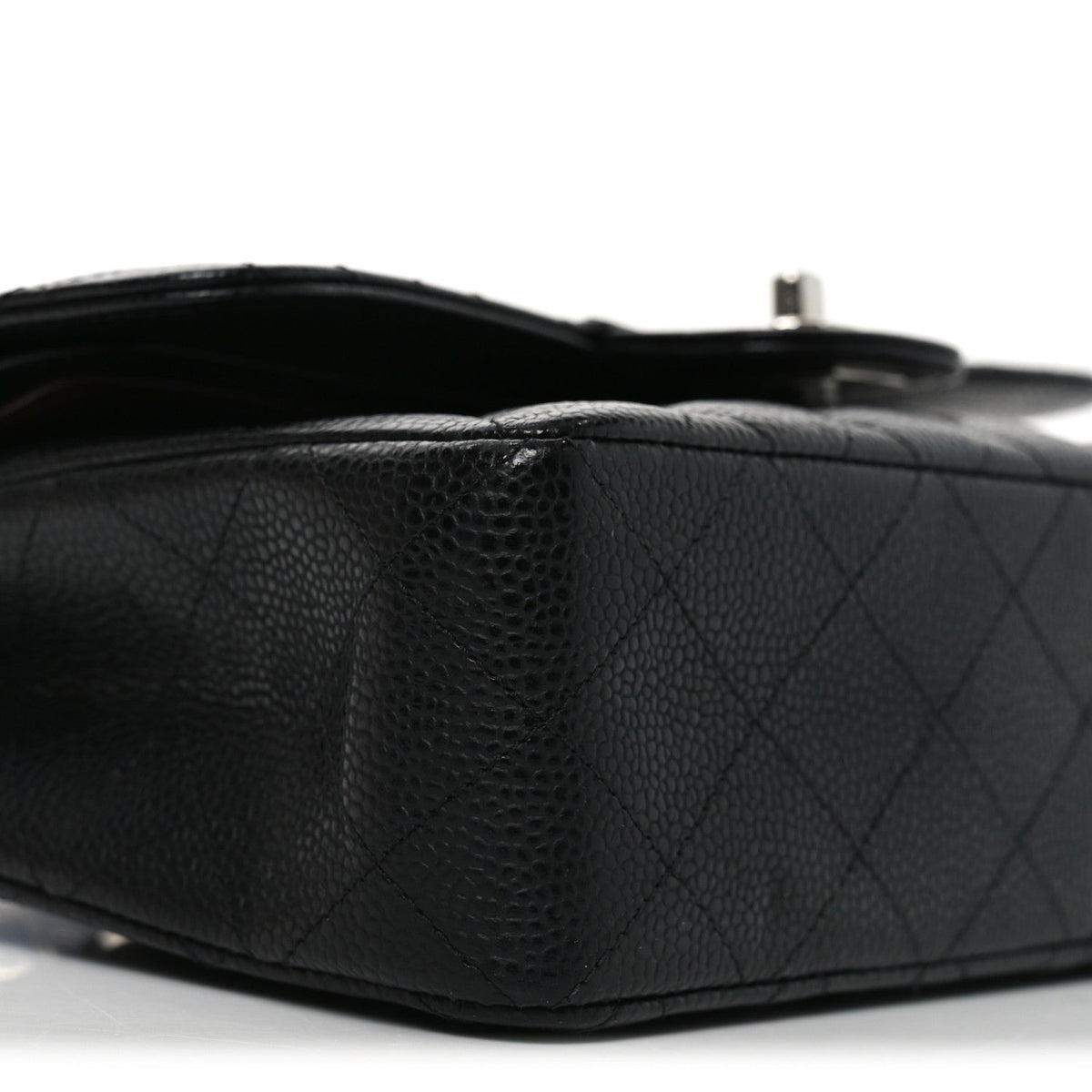 Caviar Quilted Small Double Flap Black At My store