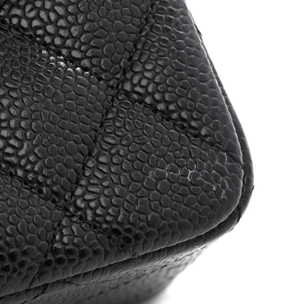 Caviar Quilted Small Double Flap Black At My store