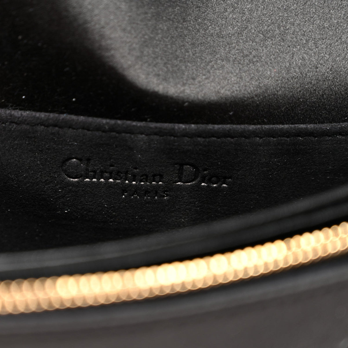 Satin Cannage Lady Dior Convertible Clutch Black AT My store