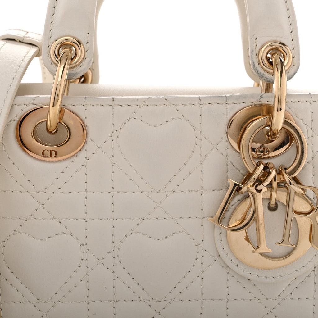 Lambskin Cannage Dioramour Micro Lady D-Joy Latte AT My store