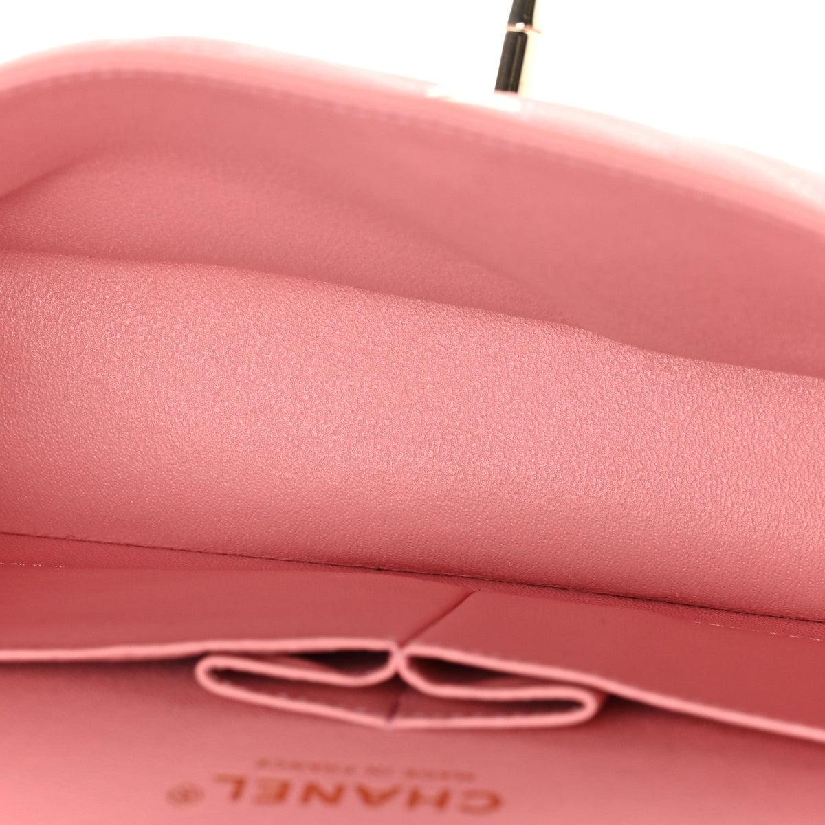 Caviar Chevron Quilted Small Double Flap Pink At My store