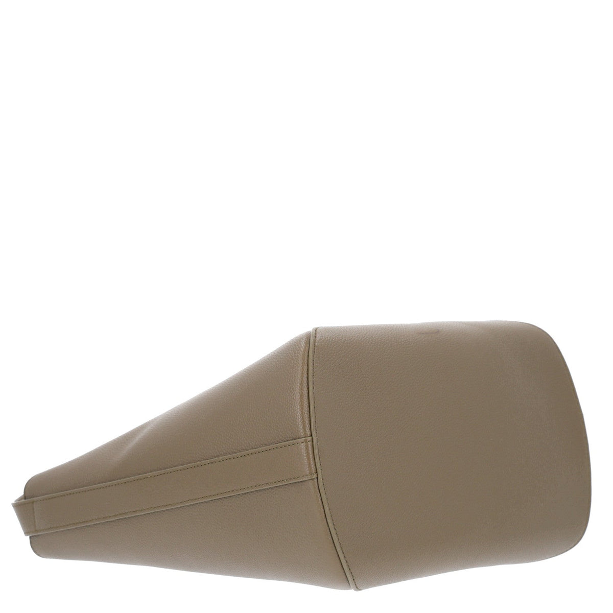 Grained Calfskin Medium Medaillon Bucket Bag Khaki AT My store