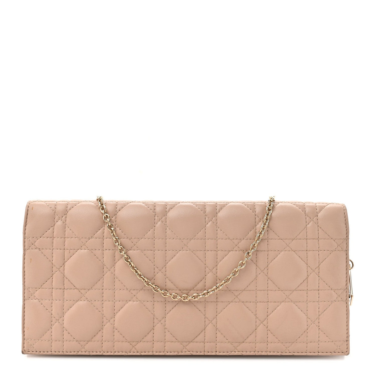 Lambskin Cannage Lady Dior Convertible Clutch Pink AT My store