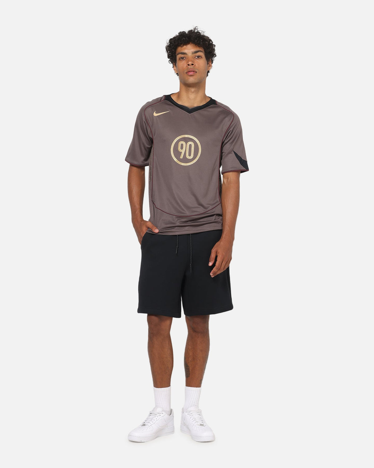 Top Seller Nike Total 90 Soccer T-Shirt Playful Ironstone/Black