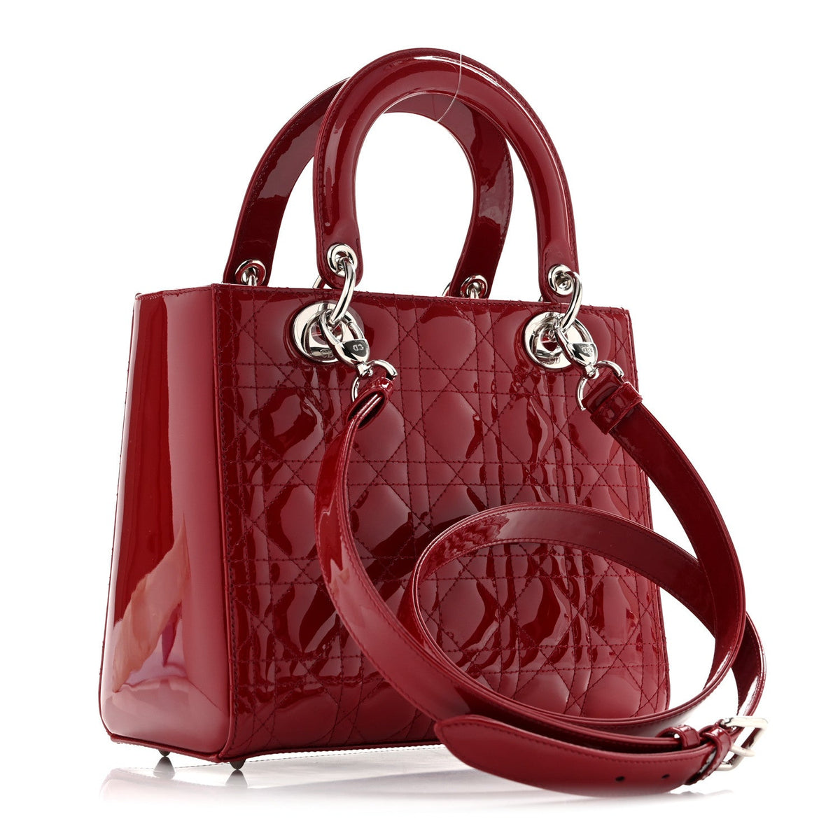 Patent Cannage Medium Lady Dior Red AT My store