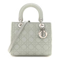 Lambskin Cannage Medium Lady Dior Green AT My store