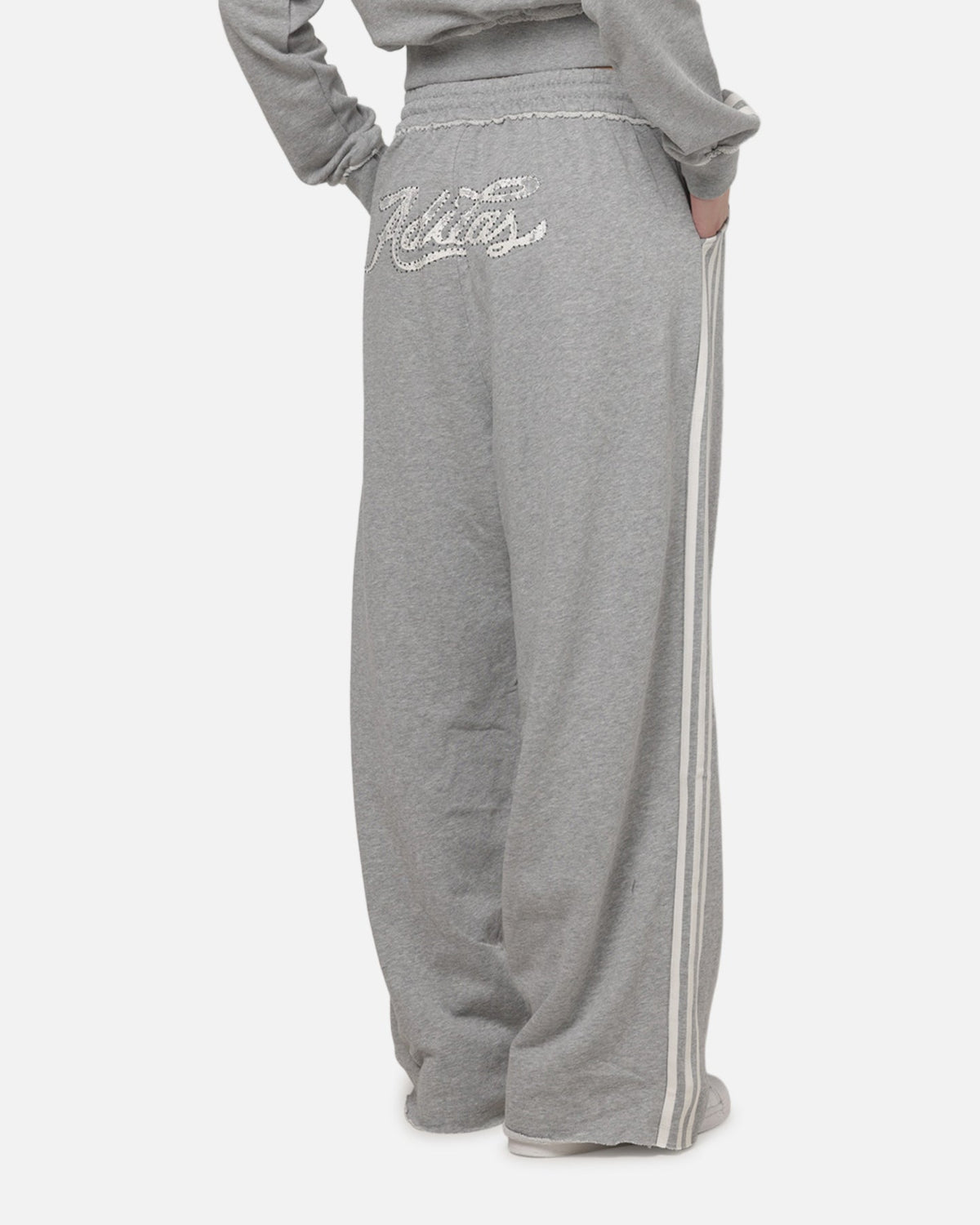 Best-Selling Adidas Women's Graphic Loose Sweat Pants Medium Grey Heather