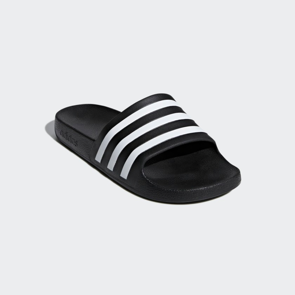 New Arrival Adidas Original Adilette AQUA  -BLACK WHITE