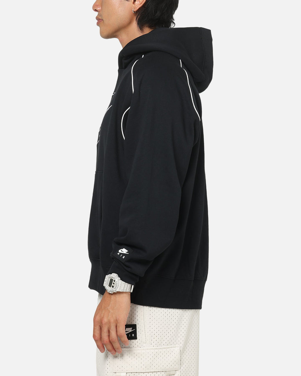 Top Seller Nike Air Fleece Pullover Hoodie Black/White