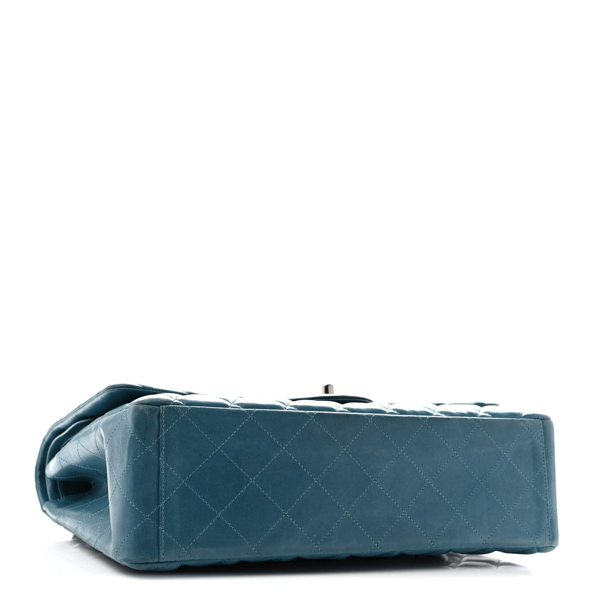 Lambskin Quilted Maxi Double Flap Turquoise At My store