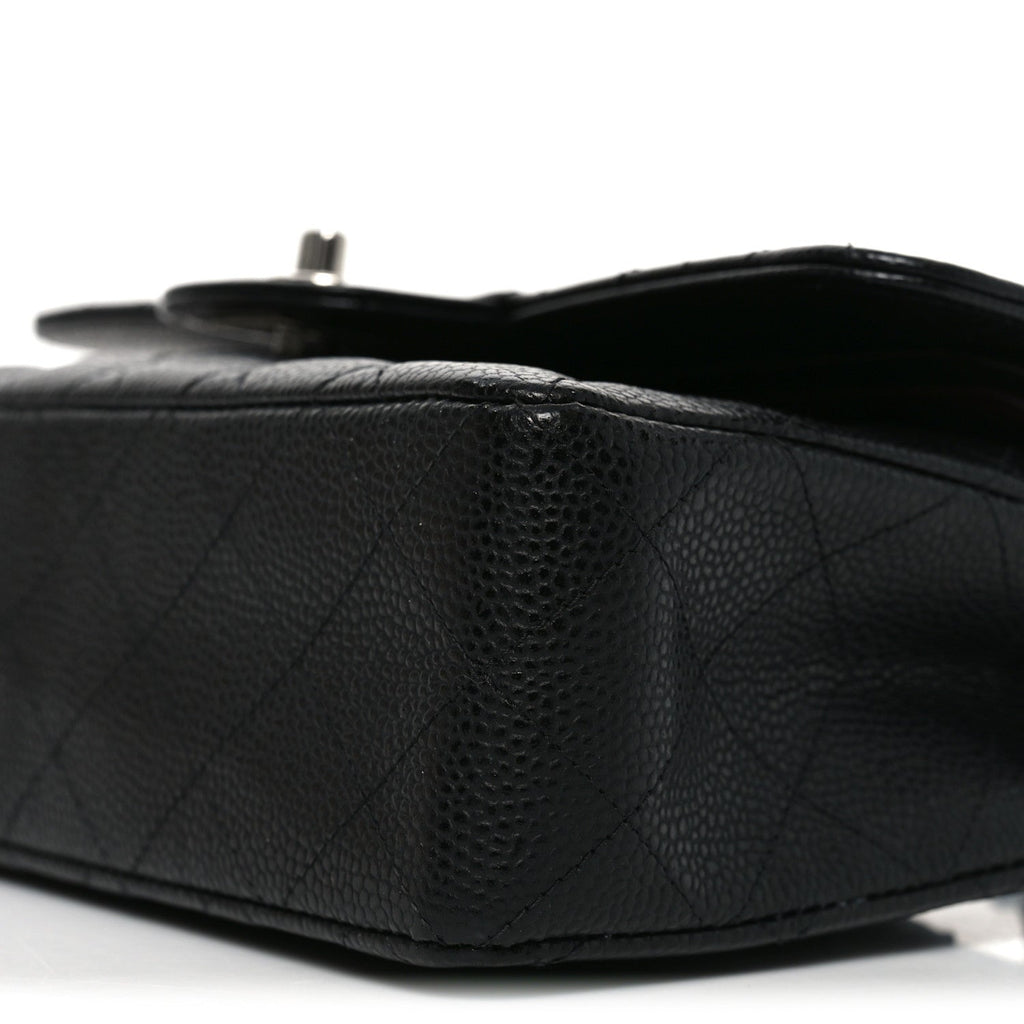 Caviar Quilted Small Double Flap Black At My store