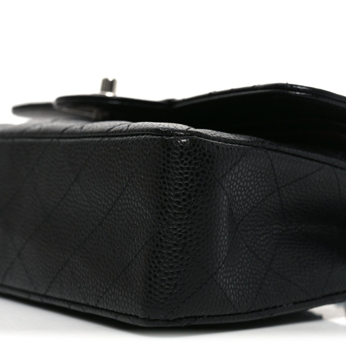 Caviar Quilted Small Double Flap Black At My store