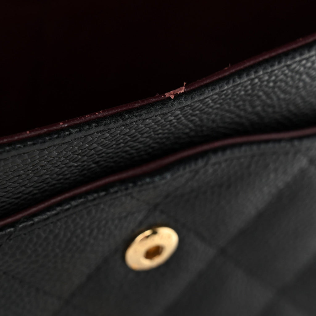 Caviar Quilted Jumbo Double Flap Black At My store