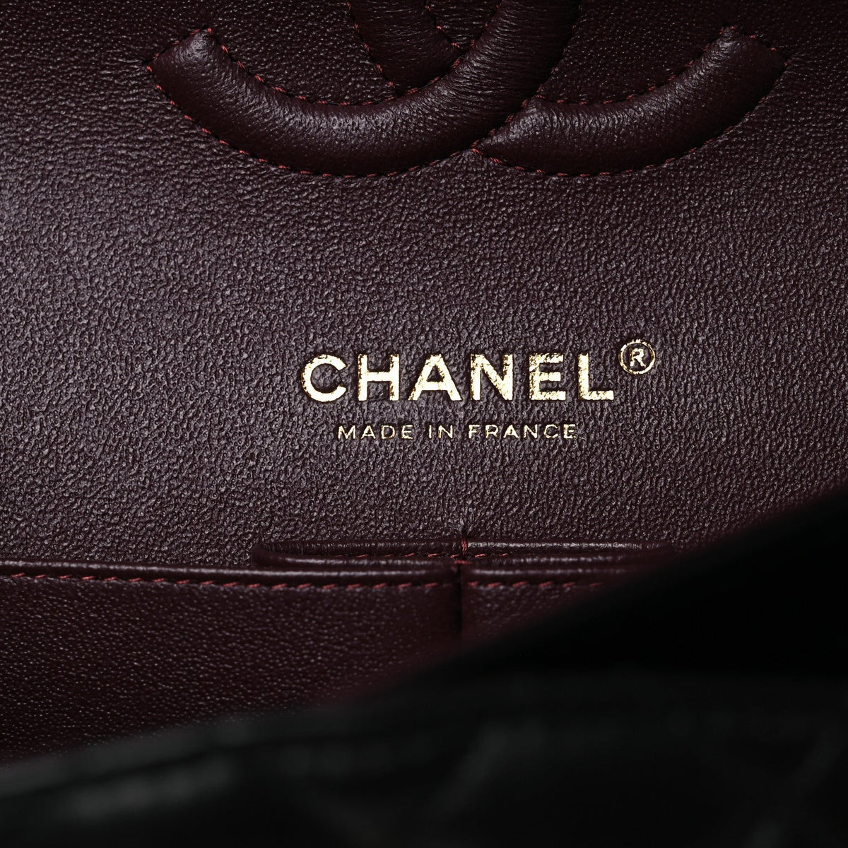Lambskin Quilted Medium Double Flap Black At My store