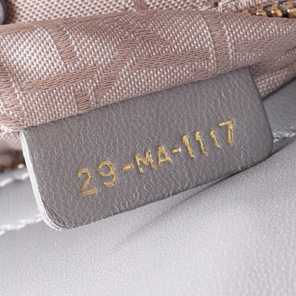 Lambskin Cannage Small My ABCDior Lady Dior Grey AT My store