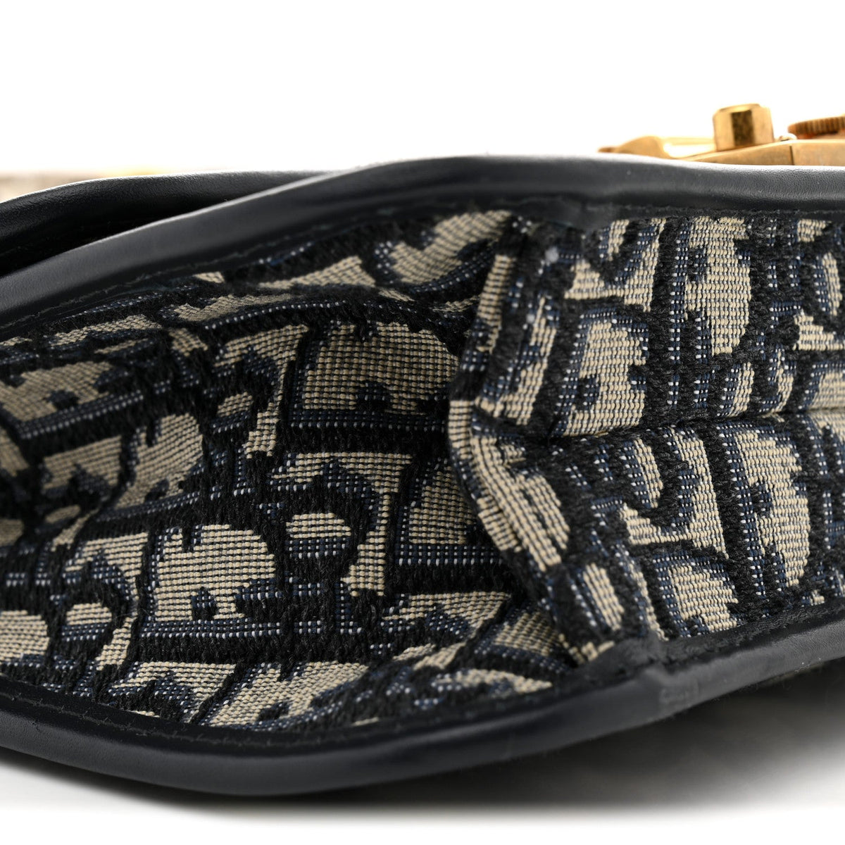 Oblique Small DiorAddict Flap Bag Navy Blue AT My store