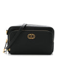Grained Calfskin Caro Double Pouch Black AT My store