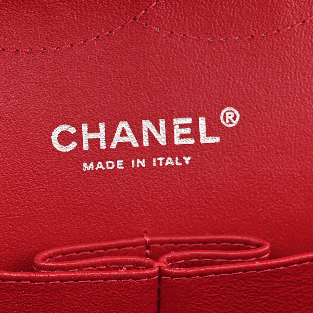 Caviar Quilted Jumbo Double Flap Red At My store