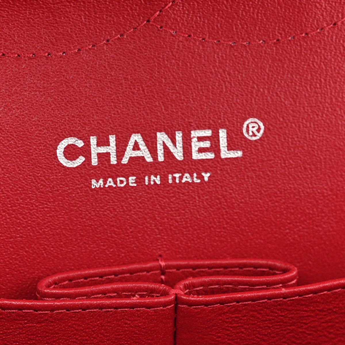 Caviar Quilted Jumbo Double Flap Red At My store