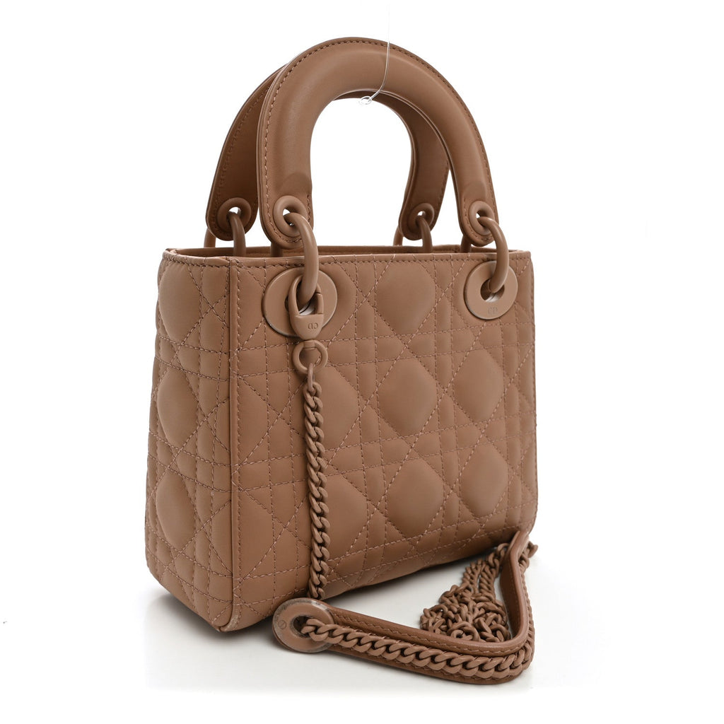 Ultra Matte Calfskin Cannage Mini Lady Dior Light Beige AT My store