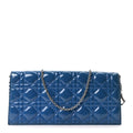 Patent Cannage Lady Dior Convertible Clutch Blue AT My store