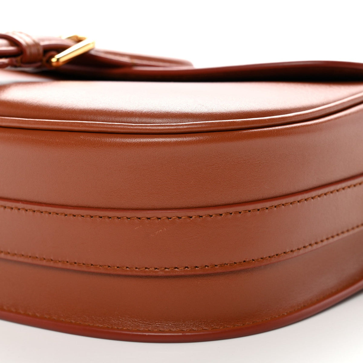 Box Calfskin Medium Bobby Flap Dark Tan AT My store