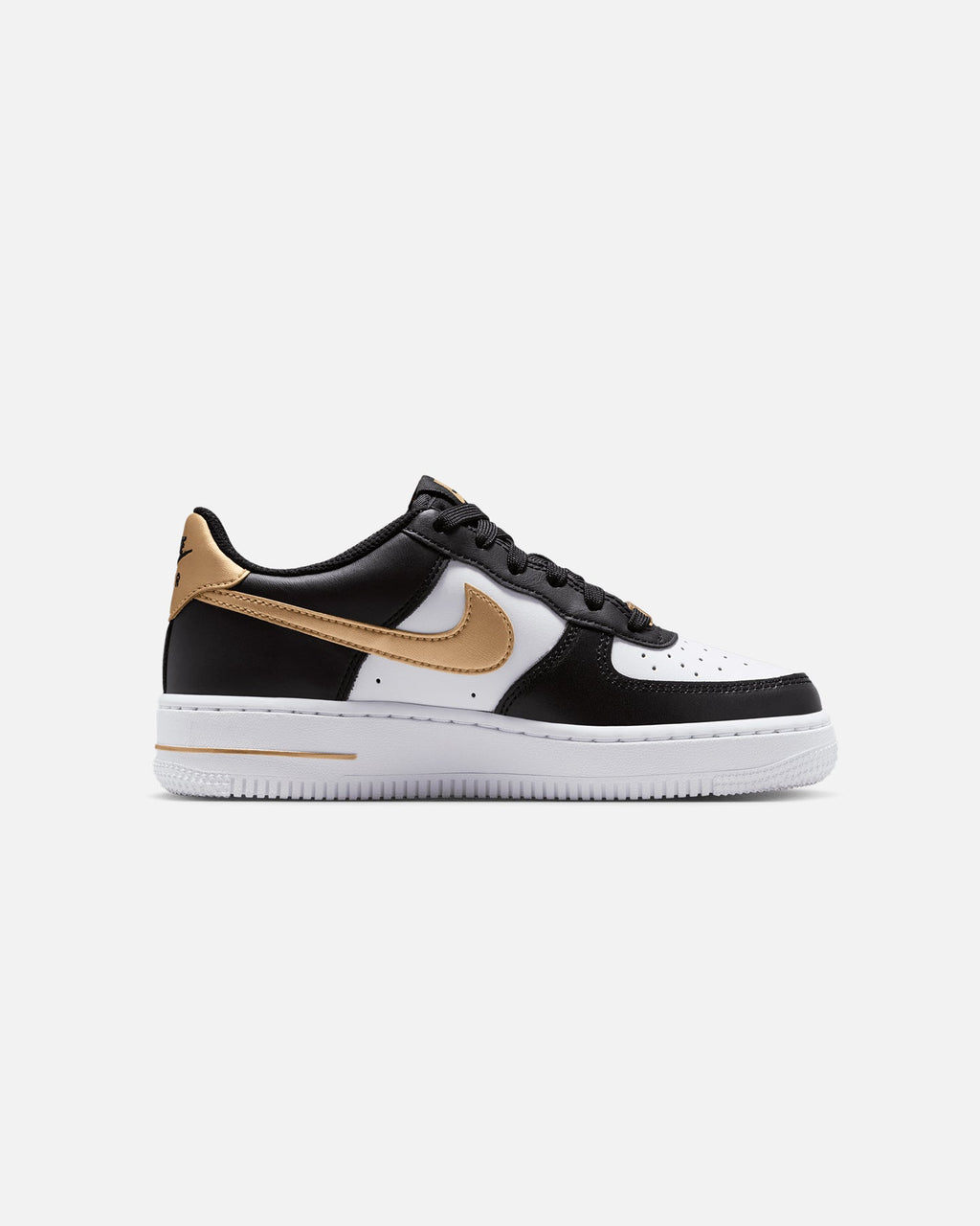 Top Seller Nike Kids' Air Force 1 (GS) Black/Metallic Gold