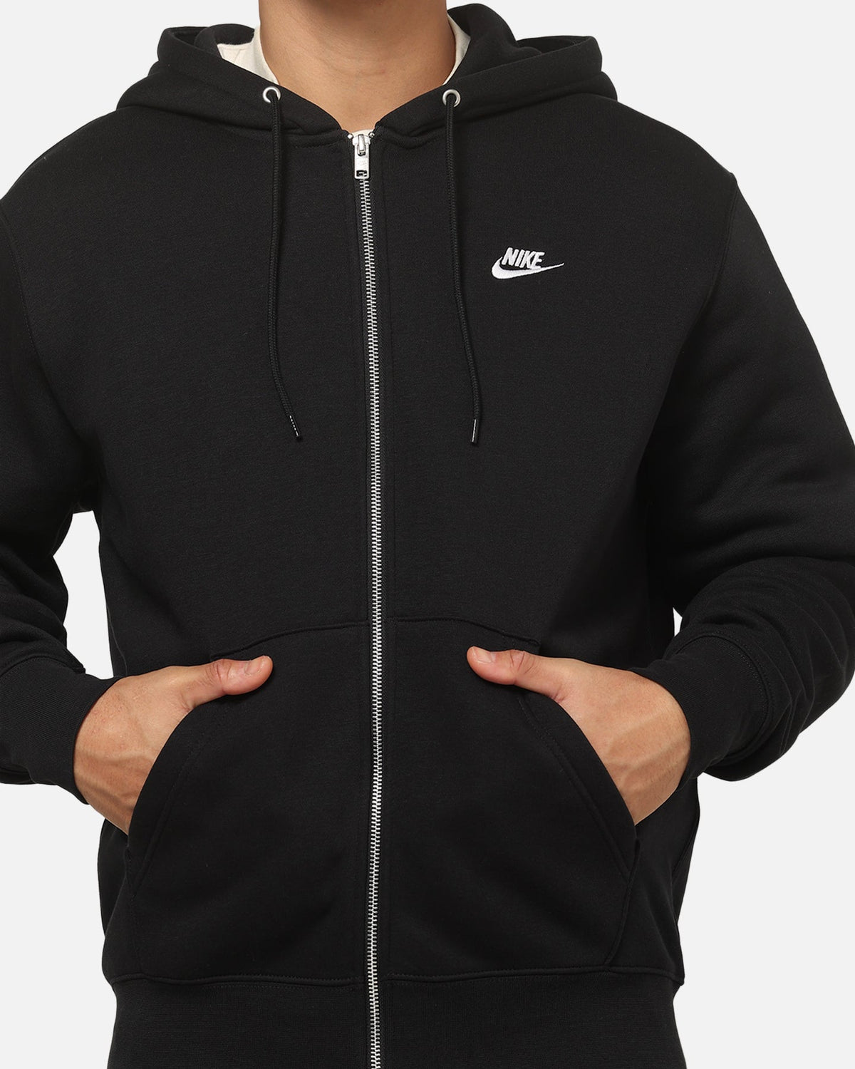 Top Seller Nike Sportswear Club Fleece Full-Zip Hoodie Black/Black/White