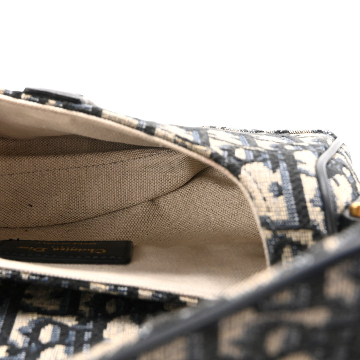 Oblique Mini Saddle Bag With Strap  Blue AT My store