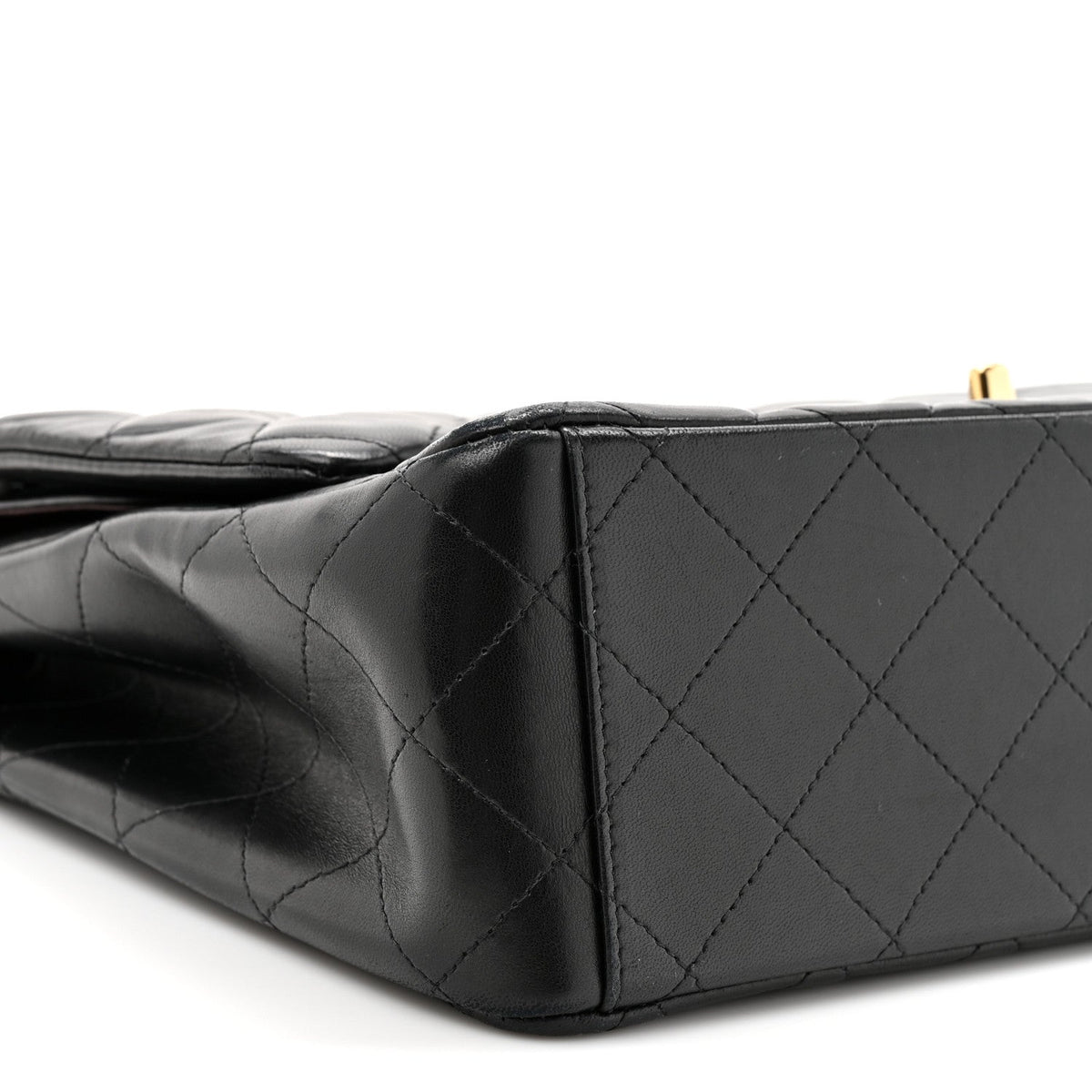 Lambskin Quilted Maxi Double Flap Black At My store