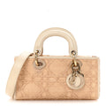 Raffia Macro Cannage Small Lady D-Joy Latte AT My store