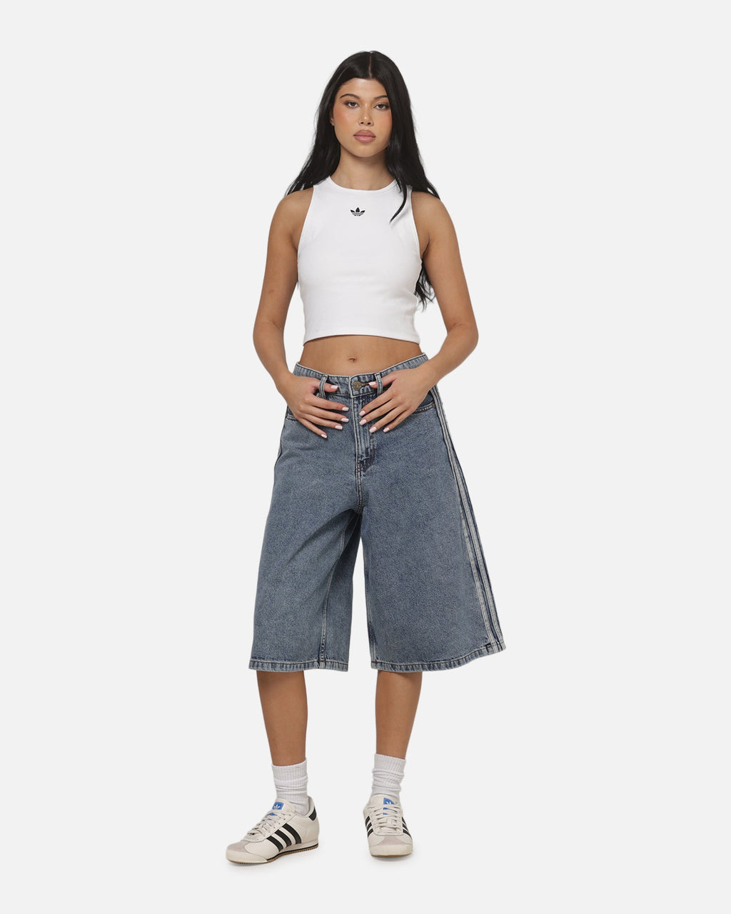 Best-Selling Adidas Women's Jorts Worn Blue