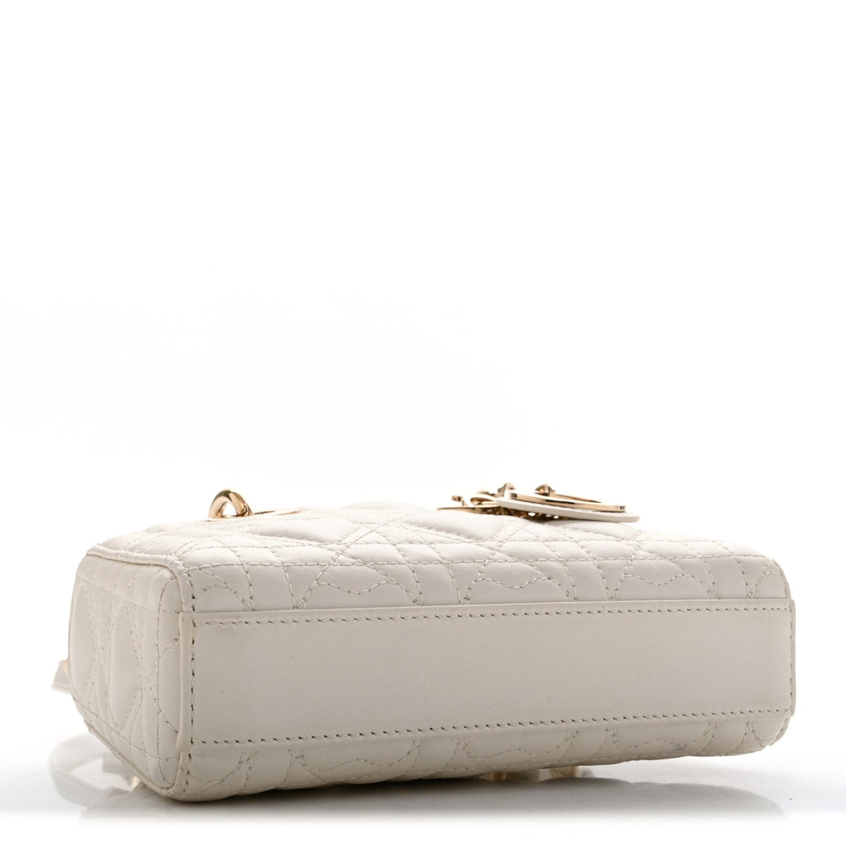 Lambskin Cannage Dioramour Micro Lady D-Joy Latte AT My store