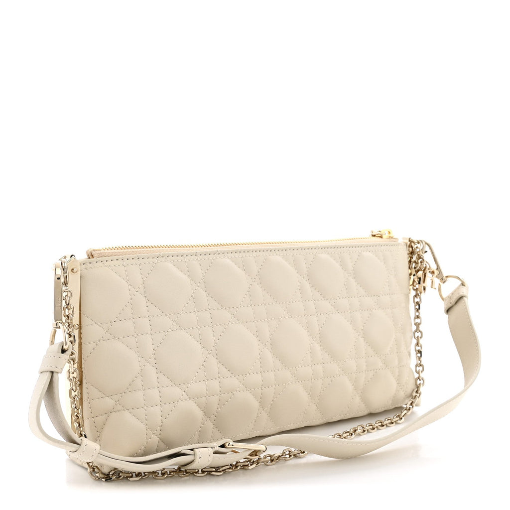Lambskin Cannage Dior Club Bag  Dusty Ivory AT My store