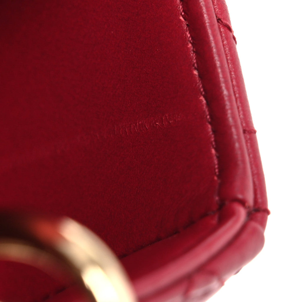 Lambskin Cannage Small My ABCDior Lady Dior Red AT My store