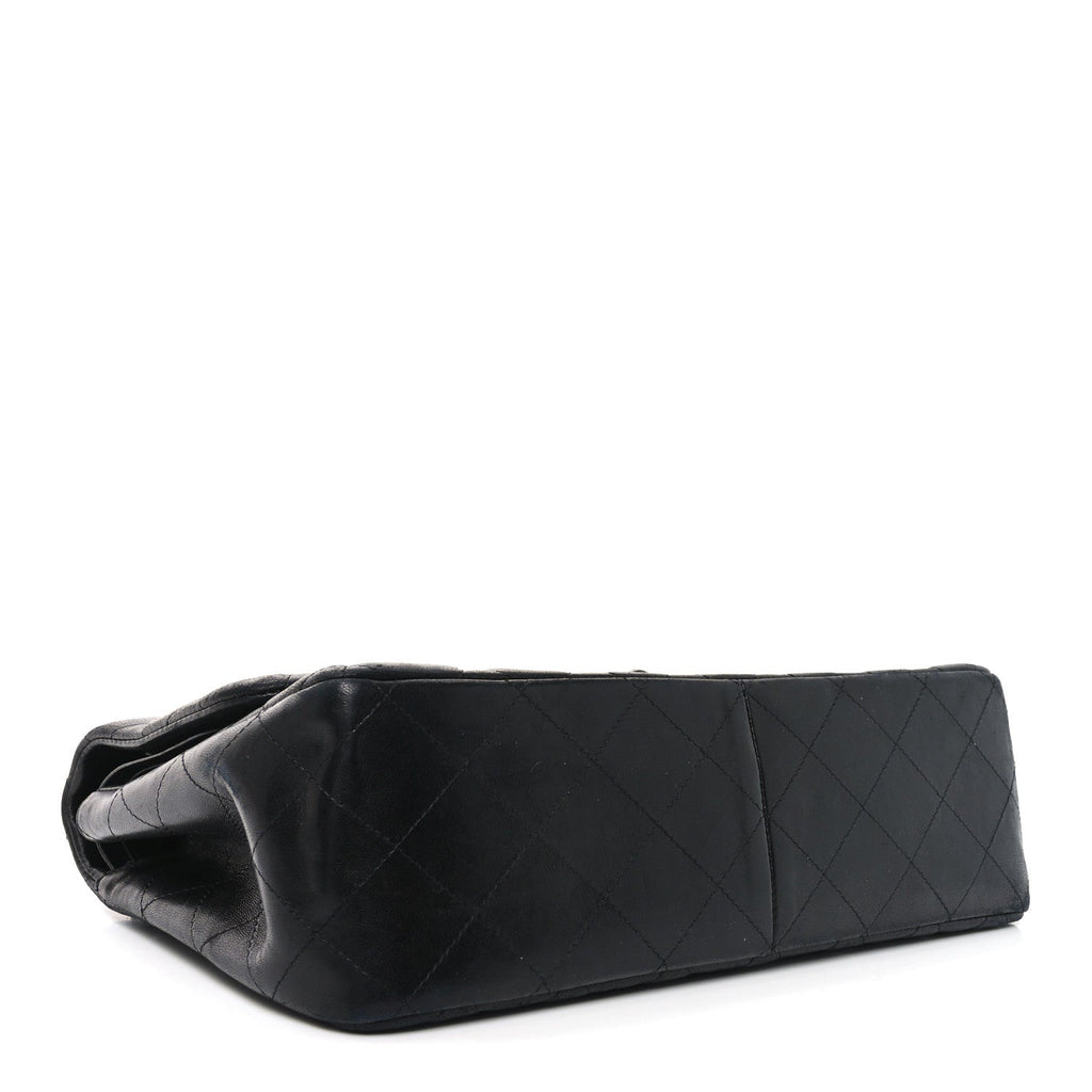 Lambskin Quilted Jumbo Double Flap So Black At My store