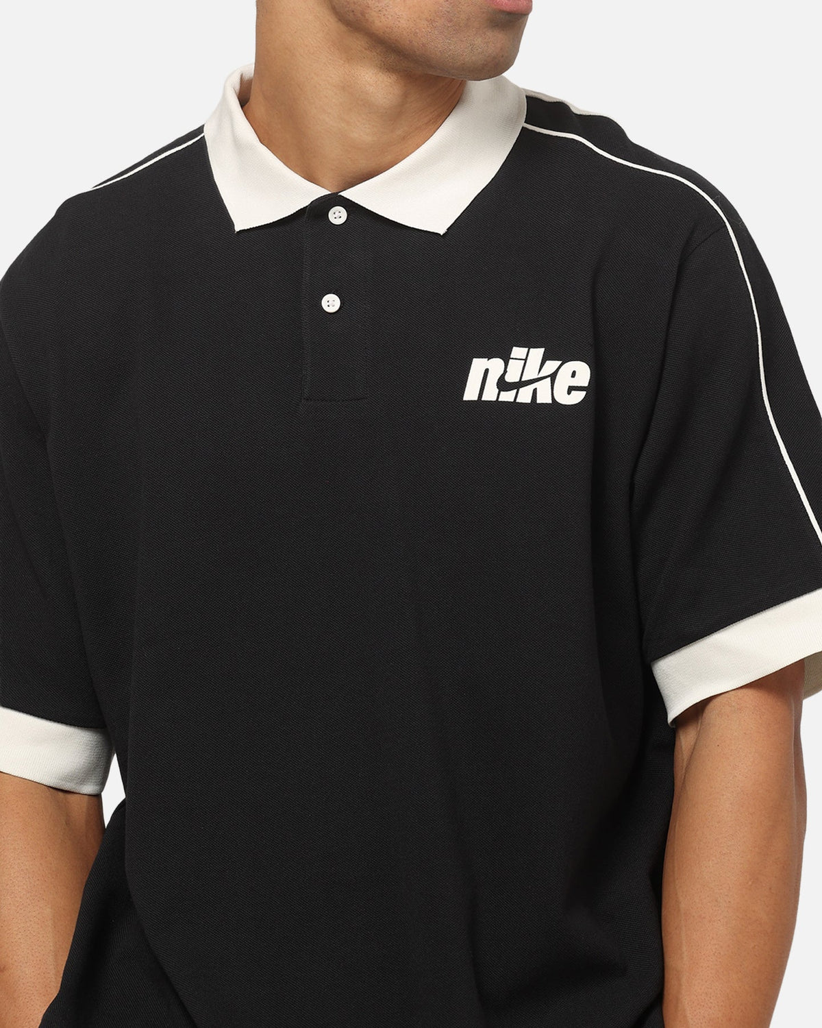 Top Seller Nike Sportswear Club Oversized Futbol Polo Shirt Black