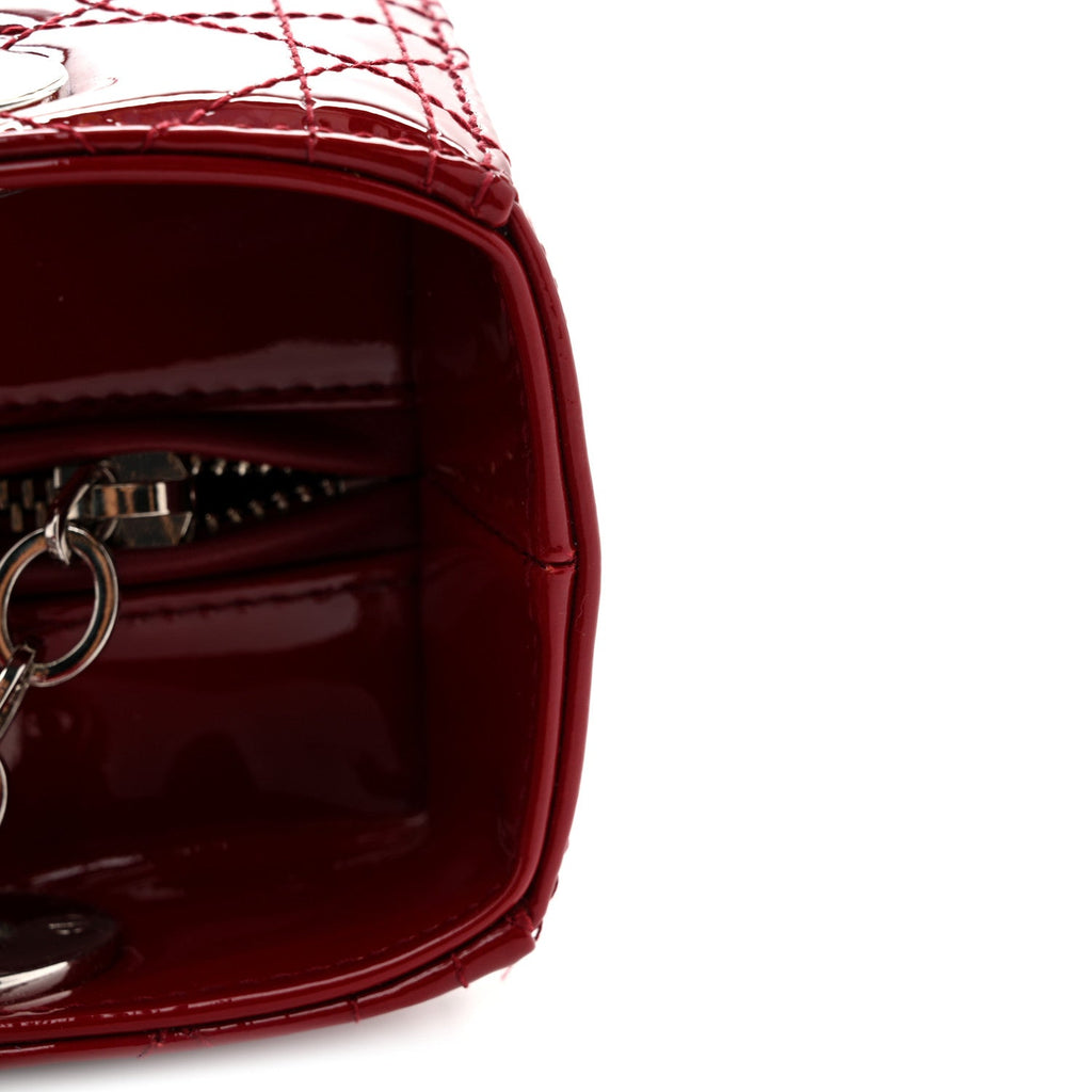 Patent Cannage Medium Lady Dior Red AT My store