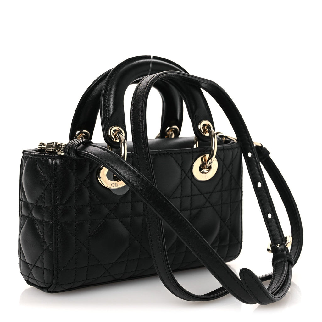 Lambskin Cannage Micro Lady D-Joy Black AT My store
