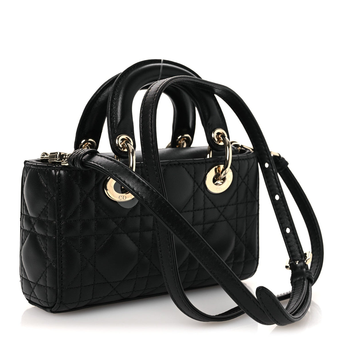 Lambskin Cannage Micro Lady D-Joy Black AT My store
